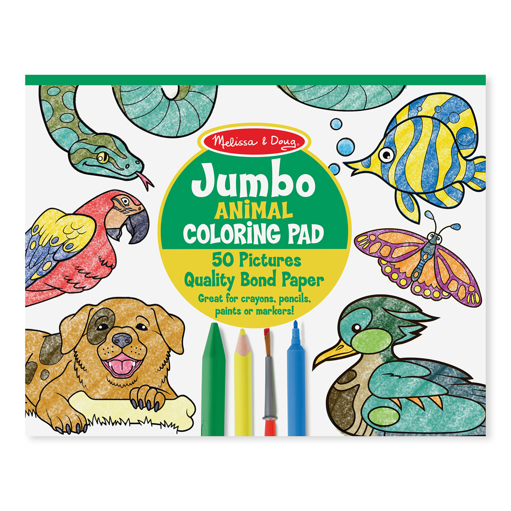 Книжка за оцветяване животни Melissa&Doug 14200