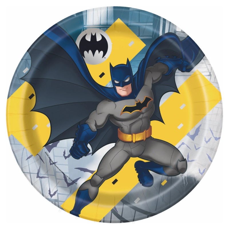 Хартиени чинийки Unique Batman 8 бр. 23 см. 