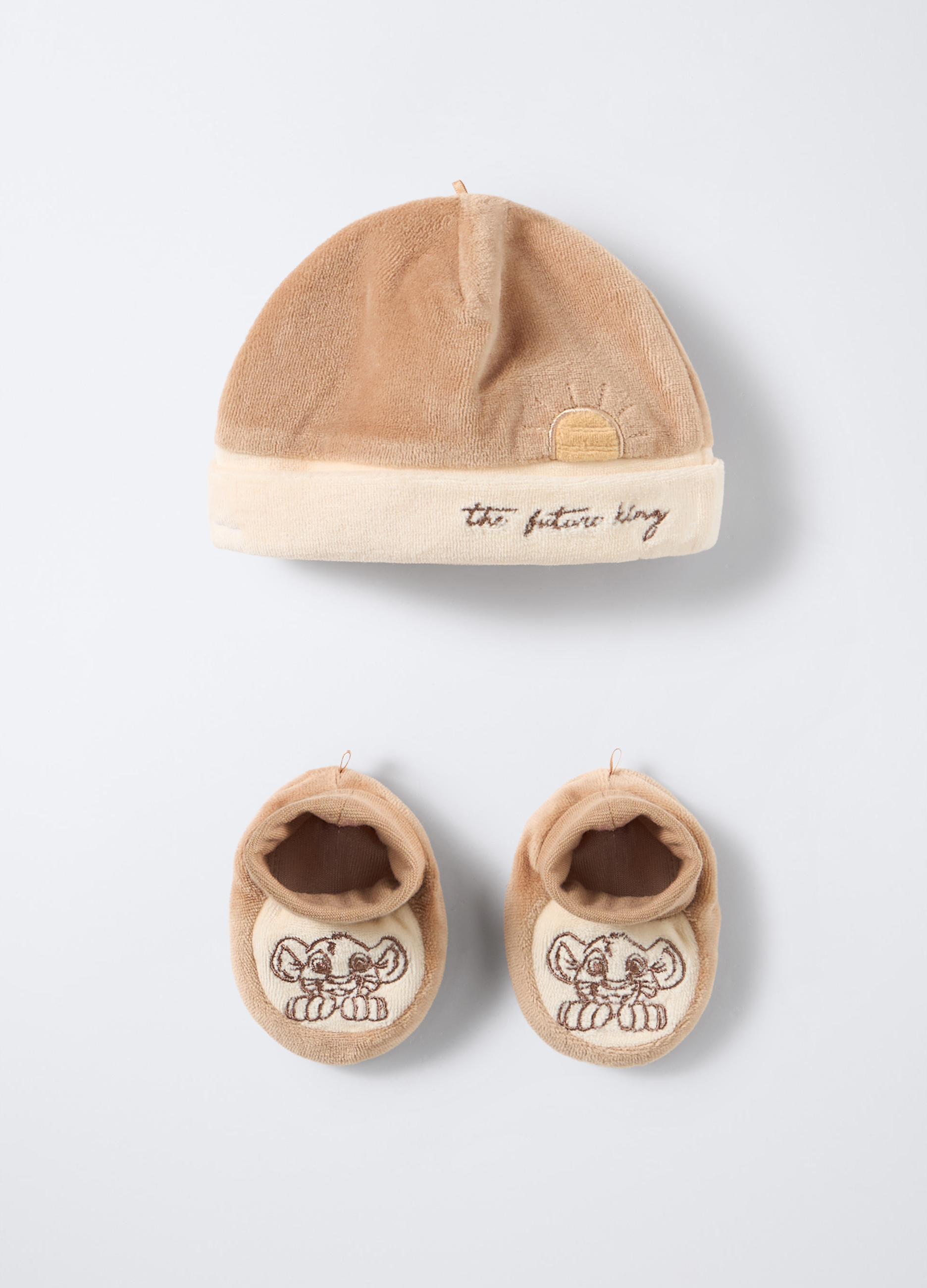 4658137 SET HAT+SHOE LIGHT BROWN T.U.