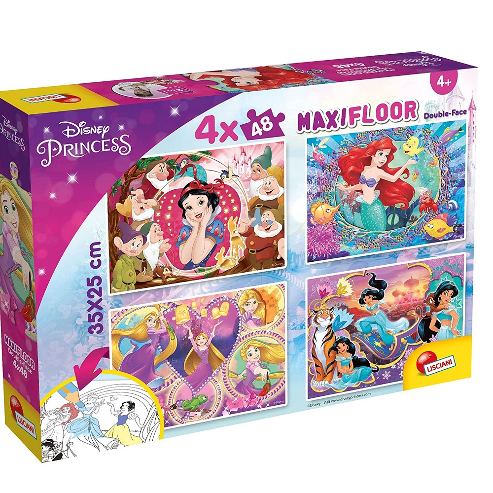 Пъзел Lisciani MAXI FLOOR Disney Принцеси 4x48 ч.