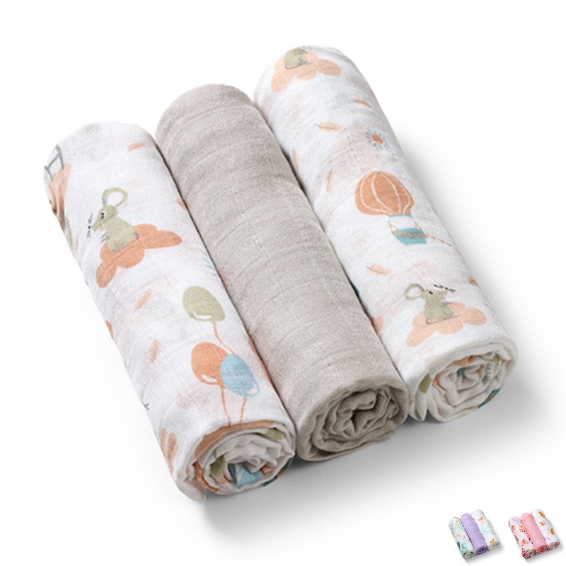 Комплект бамбукови пелени BabyOno Take Care 3 бр., 397