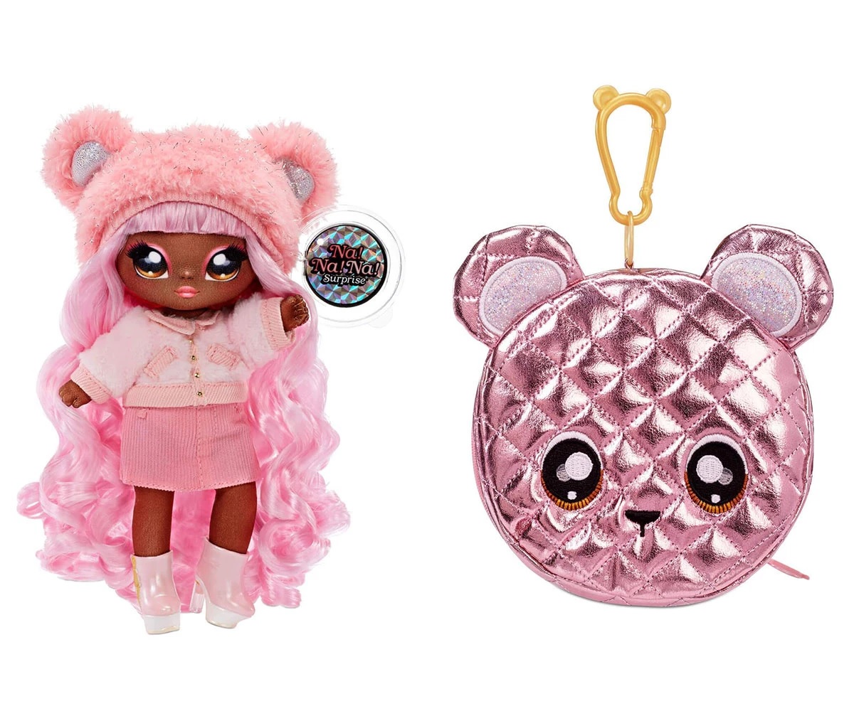Кукла Na! Na !Na! Surprise Pom Glam Cali Grizzly с портмоне