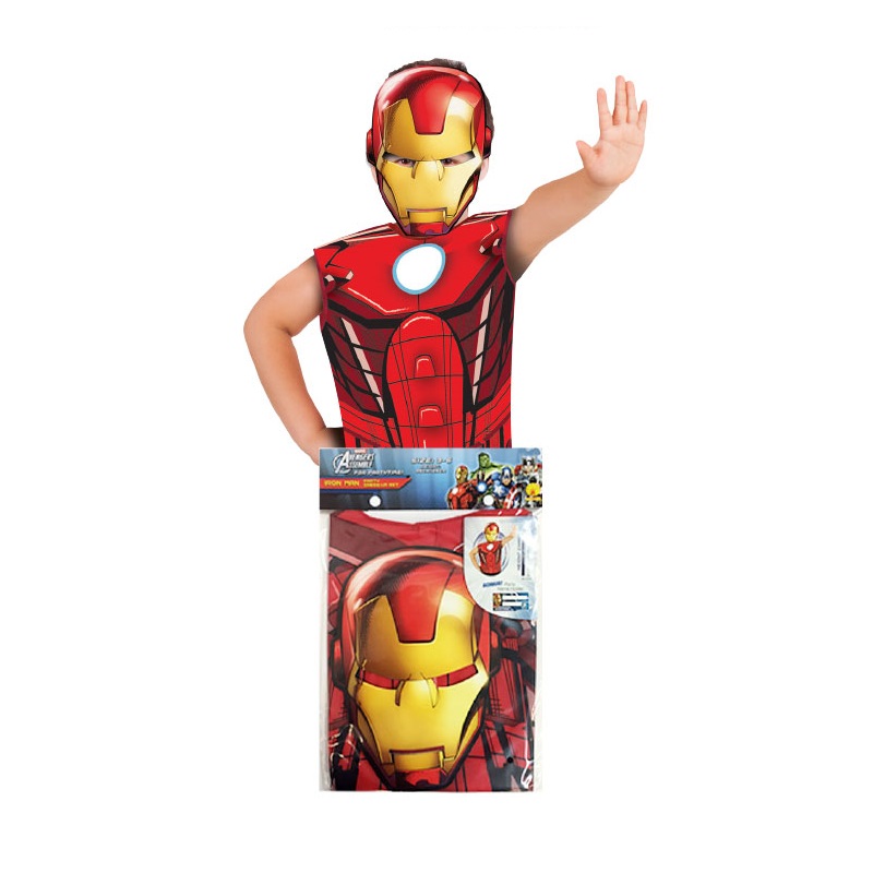 Детски карнавален костюм Rubies Тениска с маска Iron Man Железният човек 620971