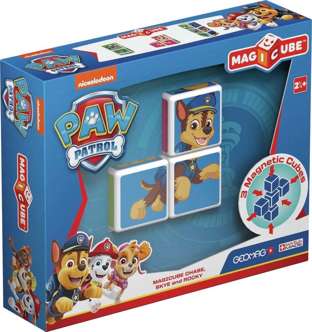 Магически кубчета за игра Geomag Paw Patrol Чейс, Скай и Роки 3 077