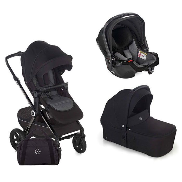Бебешка количка 3в1 Jane Crosslight Silver Shadow + Sweet + Koos iSize R1
