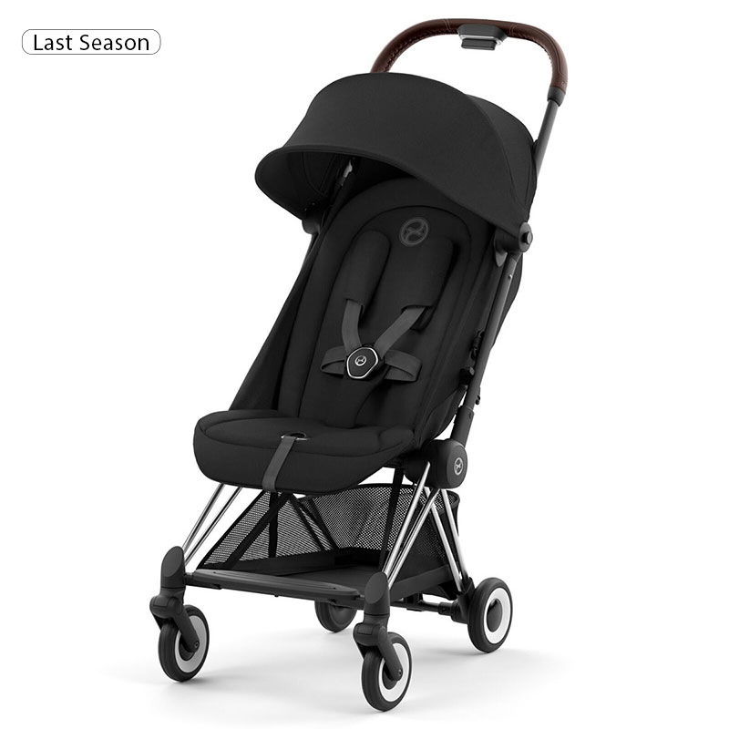 Бебешка количка Cybex Coya, шаси Chrome, Sepia Black, с нарушена опаковка