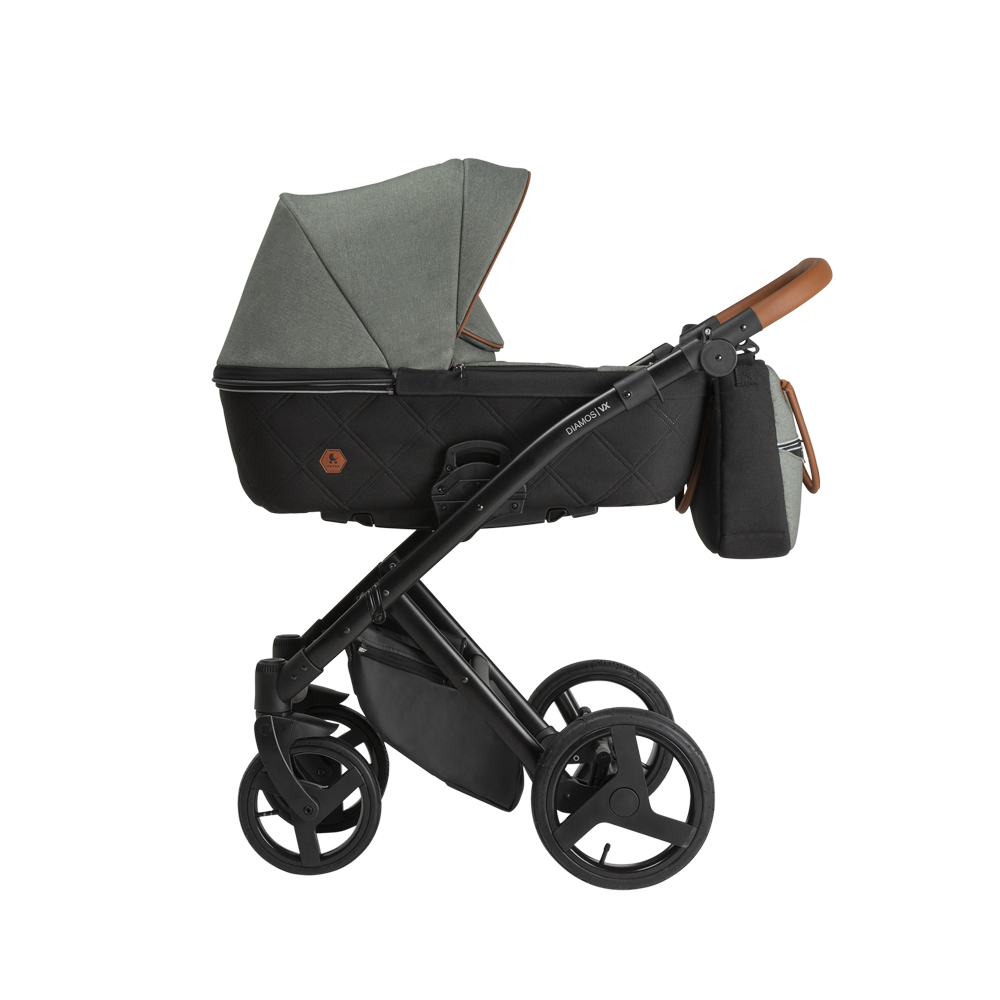 Бебешка количка Tutek DIAMOS | VX 3в1 Green Grey DVX3