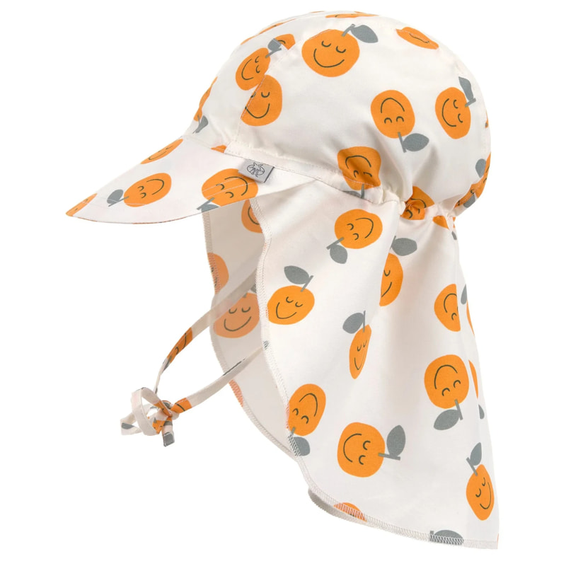 Бебешка слънцезащитна шапка Lassig Flap Hat, с щампа, козирка и периферия, 3-36 м.