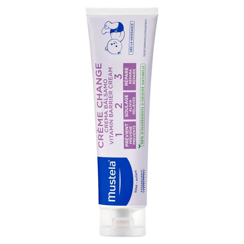 Бебешки витаминен защитен крем Mustela Bebe 123 при подсичане 150мл.