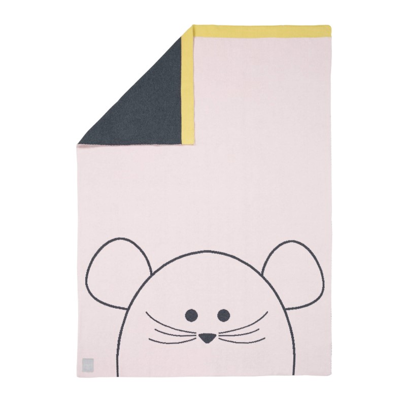 Бебешко одеяло Lassig Little Chums Mouse, 75х100 см.