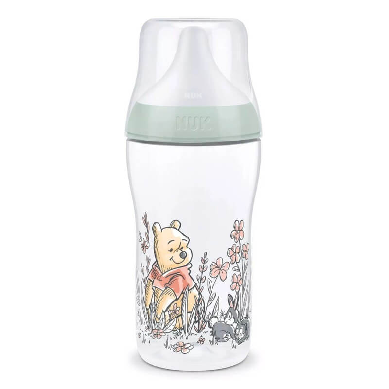 Бебешко пластмасово шише Nuk Perfect Match ТС Disney Мечо Пух 260 мл. 3+м.    
