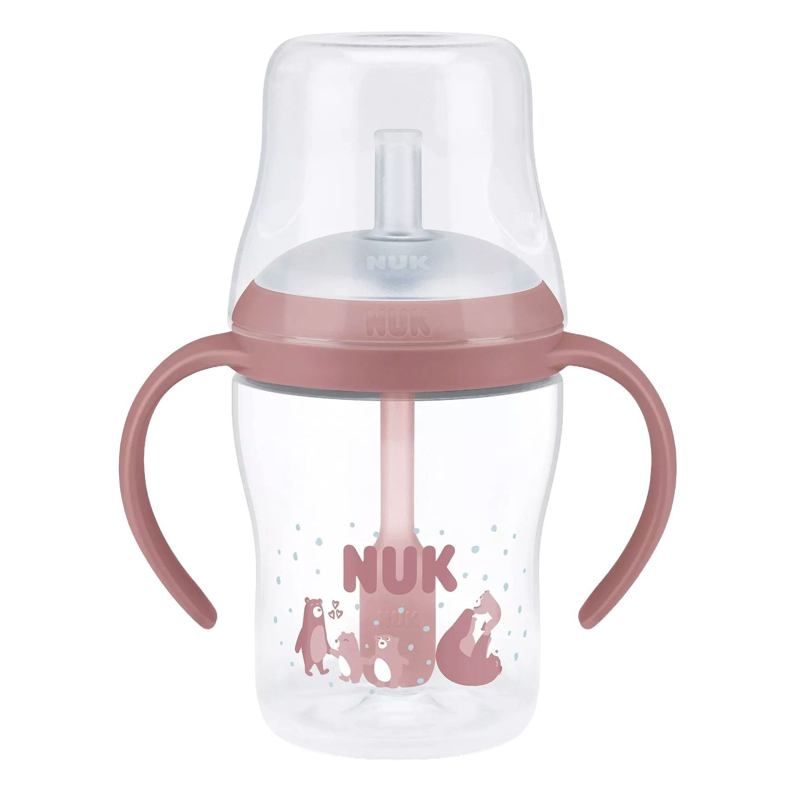 Бебешко шише за сок със сламка Nuk Perfect Match+, Temperature Control, 150 мл.