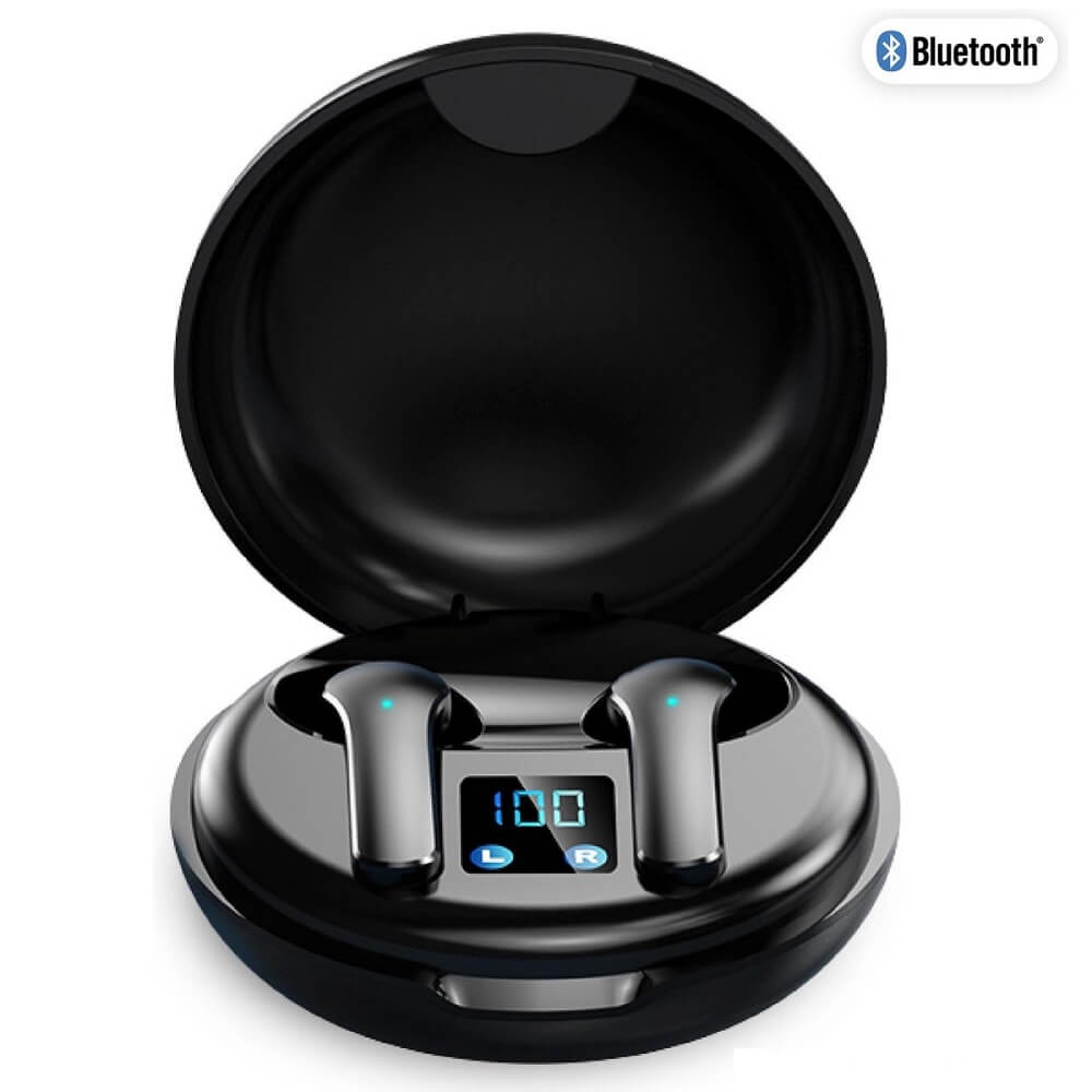 Безжични Bluetooth слушалки Party Fun Lights, черни 86395