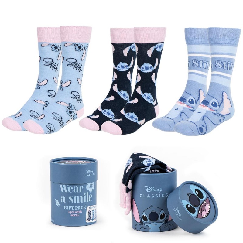Чорапи Cerda Stitch с кутия, 3 броя размер 36-43