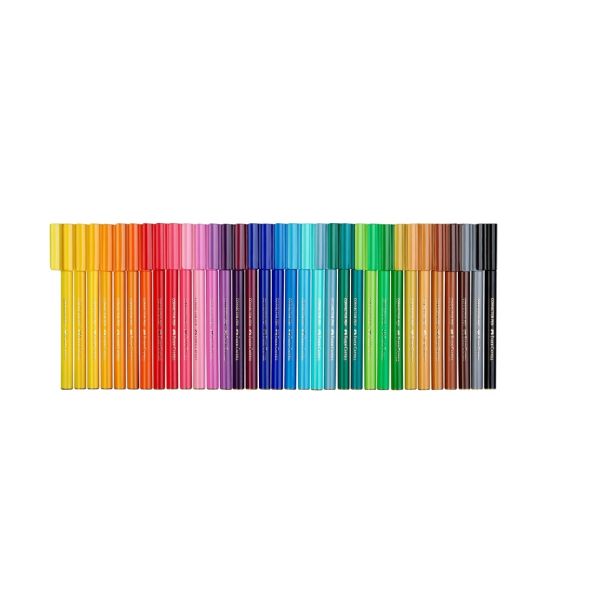 Цветни флумастери Faber-Castell  Connector, 33 цвята Съкровище - 2