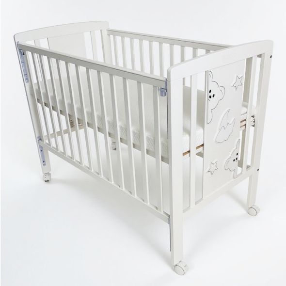 Бебешко легло Azaria RIO, с подвижна решетка и матрак, 60/120 см - 1