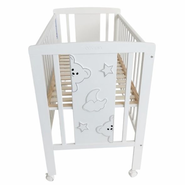 Бебешко легло Azaria RIO, с подвижна решетка и матрак, 60/120 см - 2