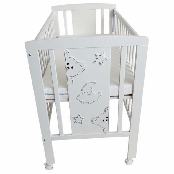 Бебешко легло Azaria RIO, с подвижна решетка и матрак, 60/120 см - 5