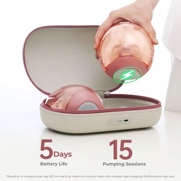 Смарт двойна електрическа помпа за кърма Momcozy Air 1 Ultra-slim, с мобилно приложение - 10