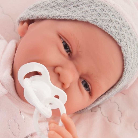 Кукла новородено бебе Antonio Juan Carla, с възглавница, 42 см. - 4