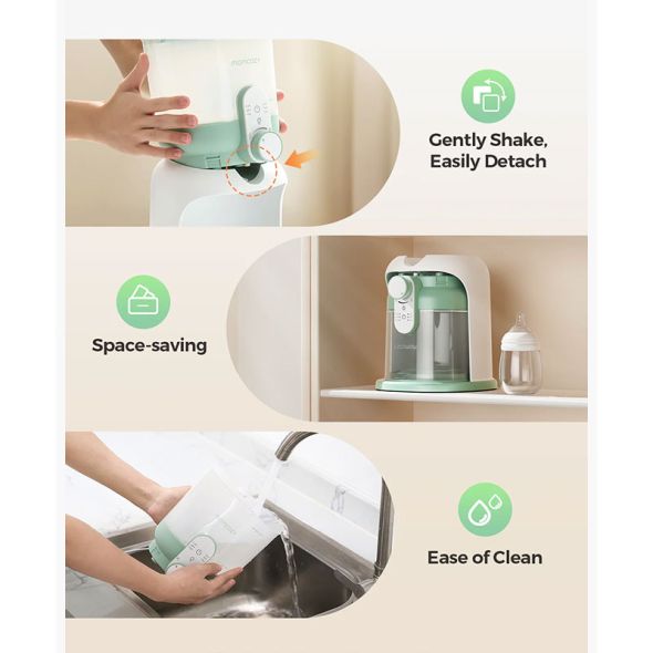 Нагревател и дозатор за вода за приготвяне на адаптирано мляко Momcozy с двойни светлини - 4