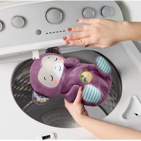 Плюшeна играчка Fisher Price Purple Monkey Soothe and Snuggle - 6