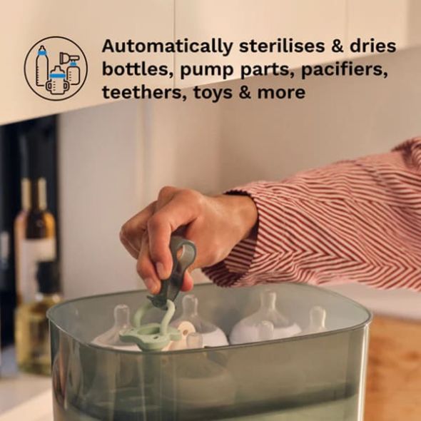 Стерилизатор за бебешки шишета Baby Brezza One Step Baby Bottle Sterilizer Dryer Advanced - 11