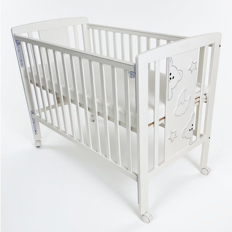 Бебешко легло Azaria RIO, с подвижна решетка и матрак, 60/120 см - 1