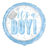 Фолиев балон Unique “It`s a Boy“ 45 см.
