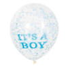 Балонсъс сини конфети Unique “It`s a Boy“ 30см.  6бр. 