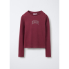4655547 T-SHIRT L/S BURGUNDY