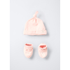 4653878 SET RIB HAT LIGHT PINK T.U.