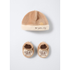 4658137 SET HAT+SHOE LIGHT BROWN T.U.
