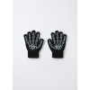 4719752 GLOVES BONES BLACK BEAUTY