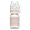 Бебешко шише за хранене NIP Trendy, Flow S, 125 мл, 0-6 месеца