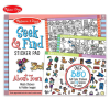 Книжка за оцветяване и стикери - Град Melissa and Doug 40150