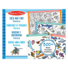 Книжка за оцветяване и стикери - Приключения Melissa and Doug 40151