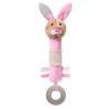 Плюшена играчка Babyono Писукаща с гризалка Зайчето Джулия 621