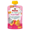 Бебешко пюре Holle пауч - Круша, праскова, малина и спелта, 100 g
