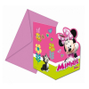 Покани с пликове Procos Minnie Mouse 6 бр. 87867