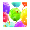 Салфетки Procos Balloons  20 бр. 33х33 см 88150