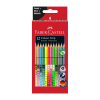 Акварелни моливи Faber-Castell Grip 12 пастелни, неонови и металикови цвята