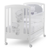 Бебешка кошара Italbaby JOLIE Осн. цвят бял + декорация Grey
