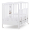 Бебешка кошара Italbaby KUKU Осн. цвят бял + декорация Dove Grey