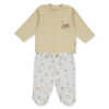 Бебешка пижама Bebetto Organic Bee Hunters, Бежов, 0-6 м. F1333
