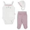 Бебешки комплект Bebetto Nature, Лилав, 3 ч., 0-6м., T3918