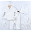 Бебешки комплект за изписване Ciccim Baby Дантела, 5 части, 0-3 м U4746