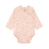 Бебешко боди Lassig Dots powder pink, с дълъг ръкав, 0-24 месеца
