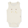 Бебешко боди потник Bebetto Bamboo, Екрю, 0-12 м., T3866