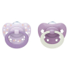 Ортодонтични залъгалки Nuk First Choice Day & Night, с кутийка, 0-6м, 2 бр.